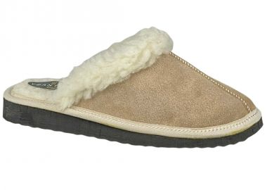 Παντόφλες γυναικείες | Δερμάτινες | Υφαντίδης | 330212 | Μπεζ - Υφαντίδης - 